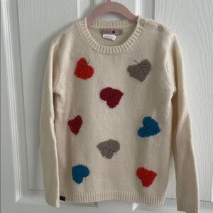 Bobo Choses Kids Cream Sweater with Leaf Design